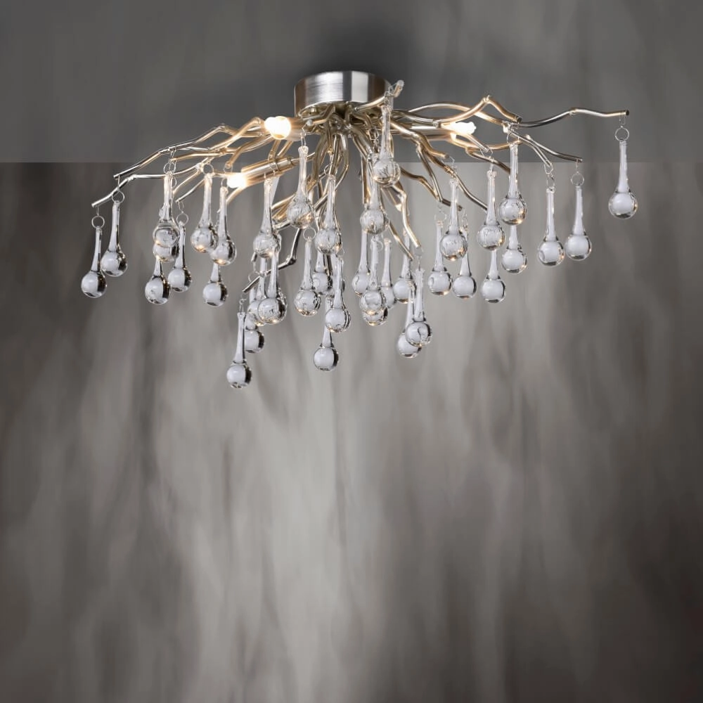 Chandelier Icicle metal 60cm Paul Neuhaus 4012248352076