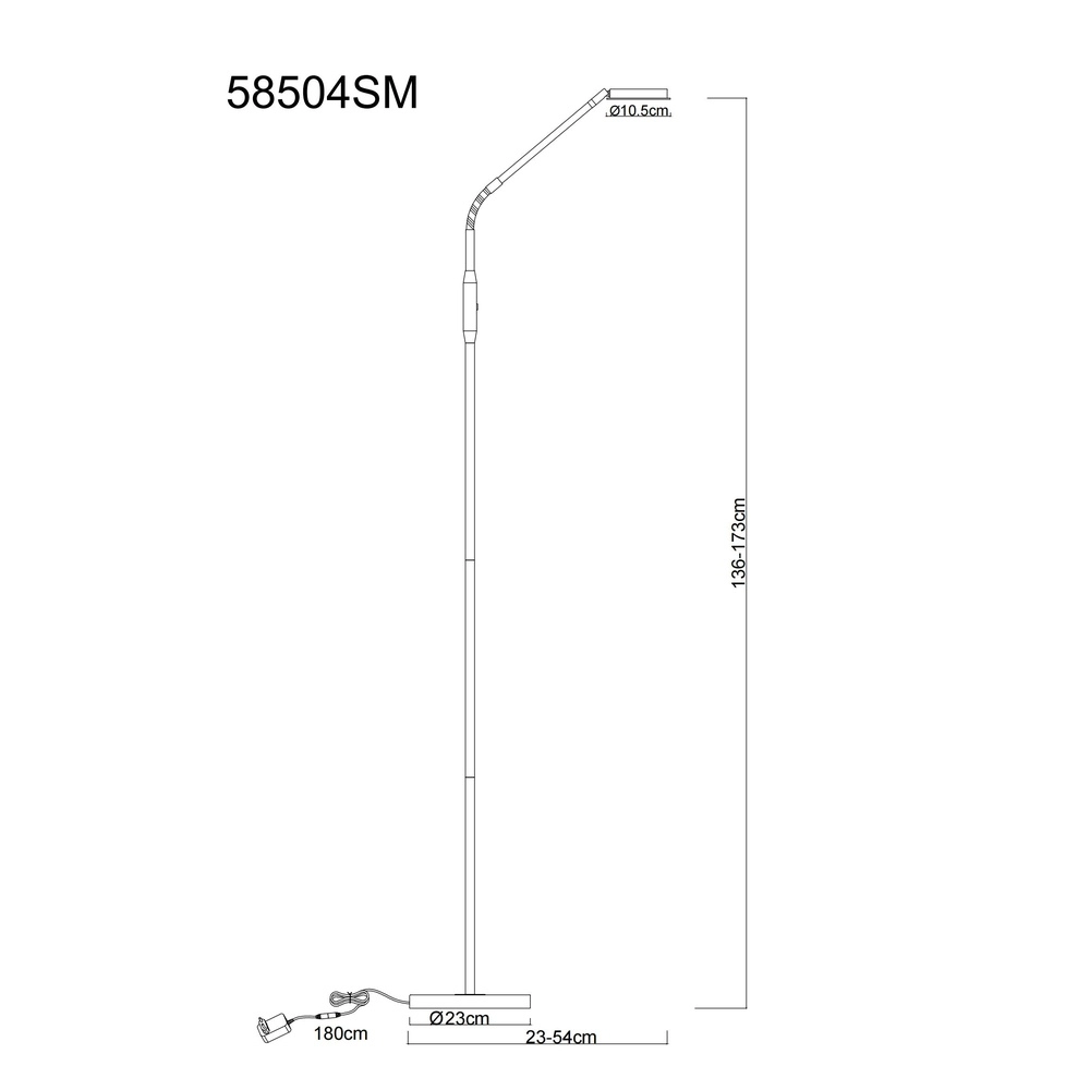 Reading lamp Silvio Gold Globo 9007371580170