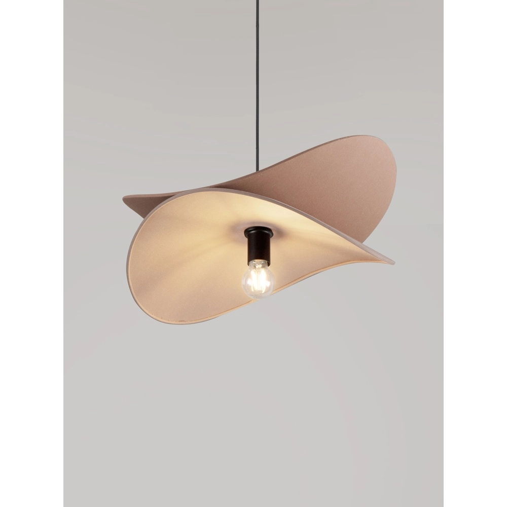 Modern pendant lamp Luve black with mocha brown Lyora 5212017493712