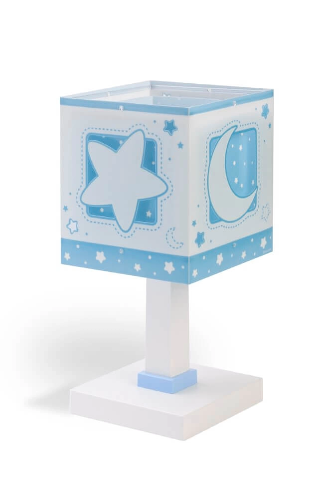 Children's room table lamp Moonlight soft blue