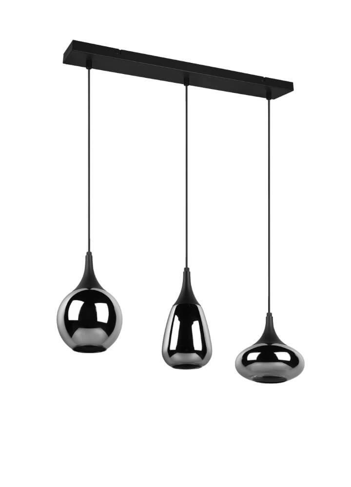 3-light hanging lamp Lumina with smoke glass Trio 4017807542271