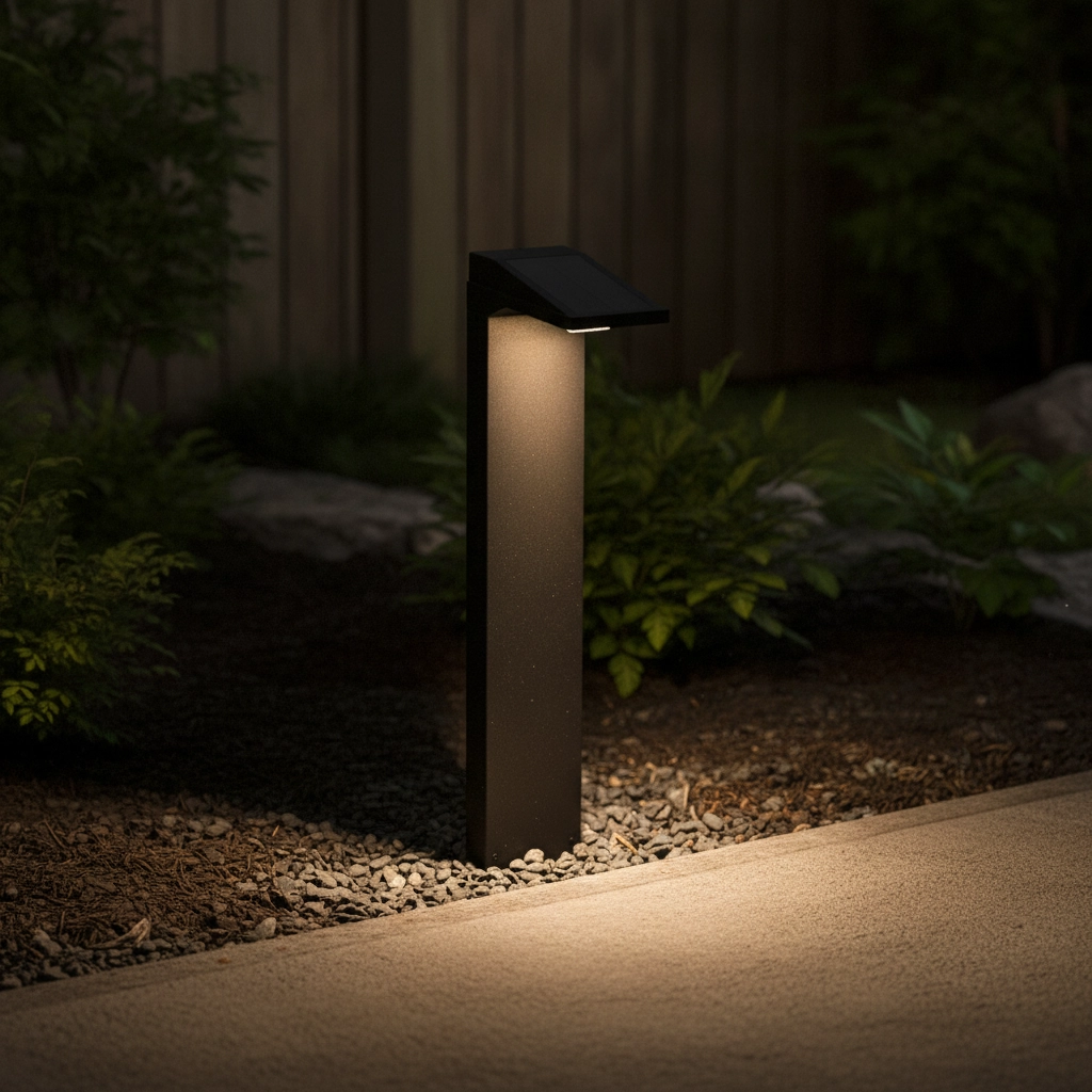 Solar garden lamp Tek black