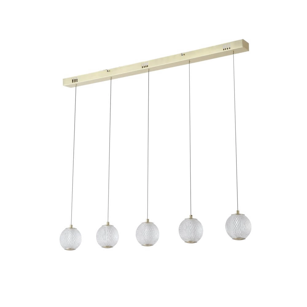 5-light pendant lamp Allure Oriental Searchlight 5053423273976