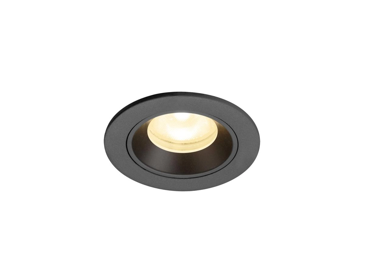 Recessed spotlight Numinos XS black 3000K - 55deg