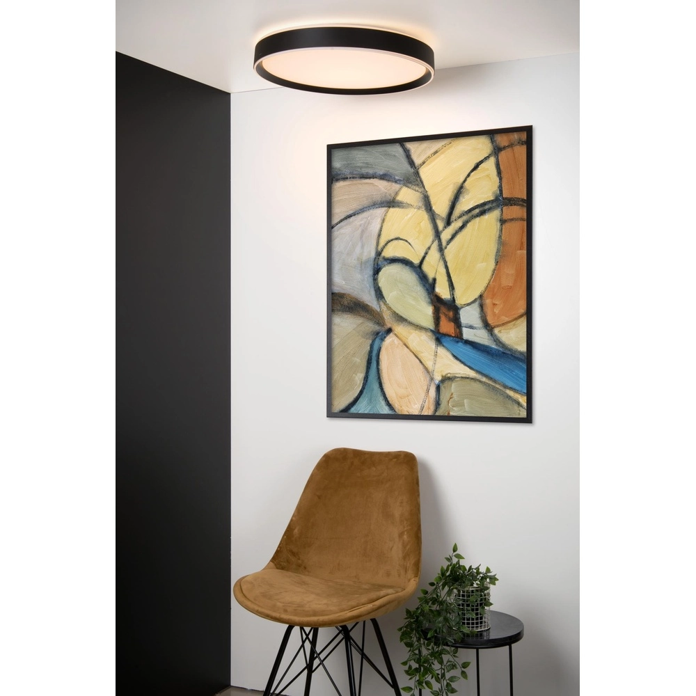 ceiling light Nuria Ø 50cm black Lucide 5411212791795
