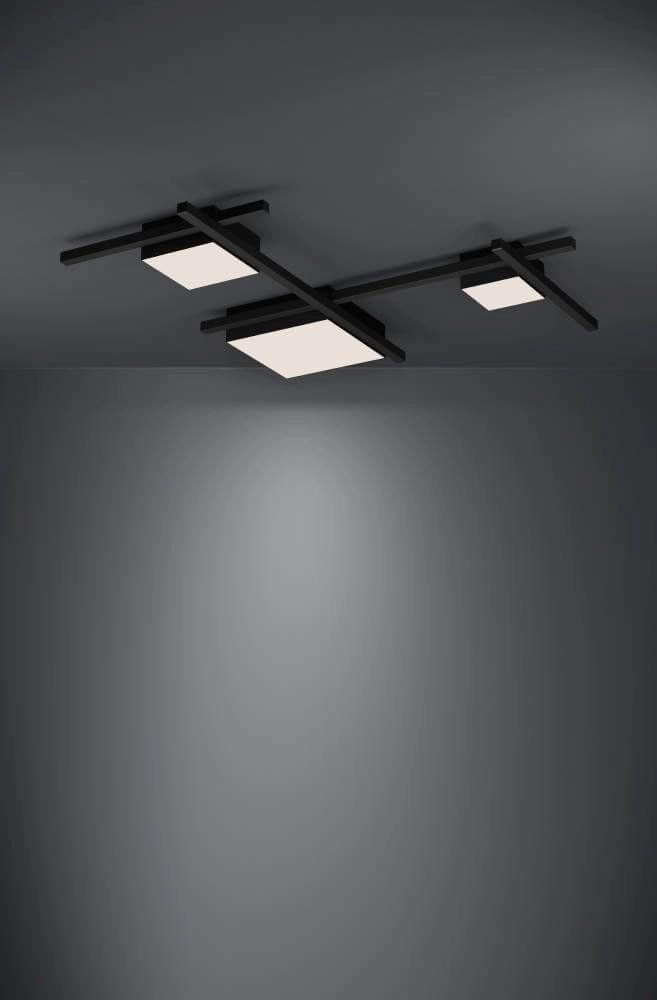 LED ceiling light Viareggio black Stars of Light 9002759396893