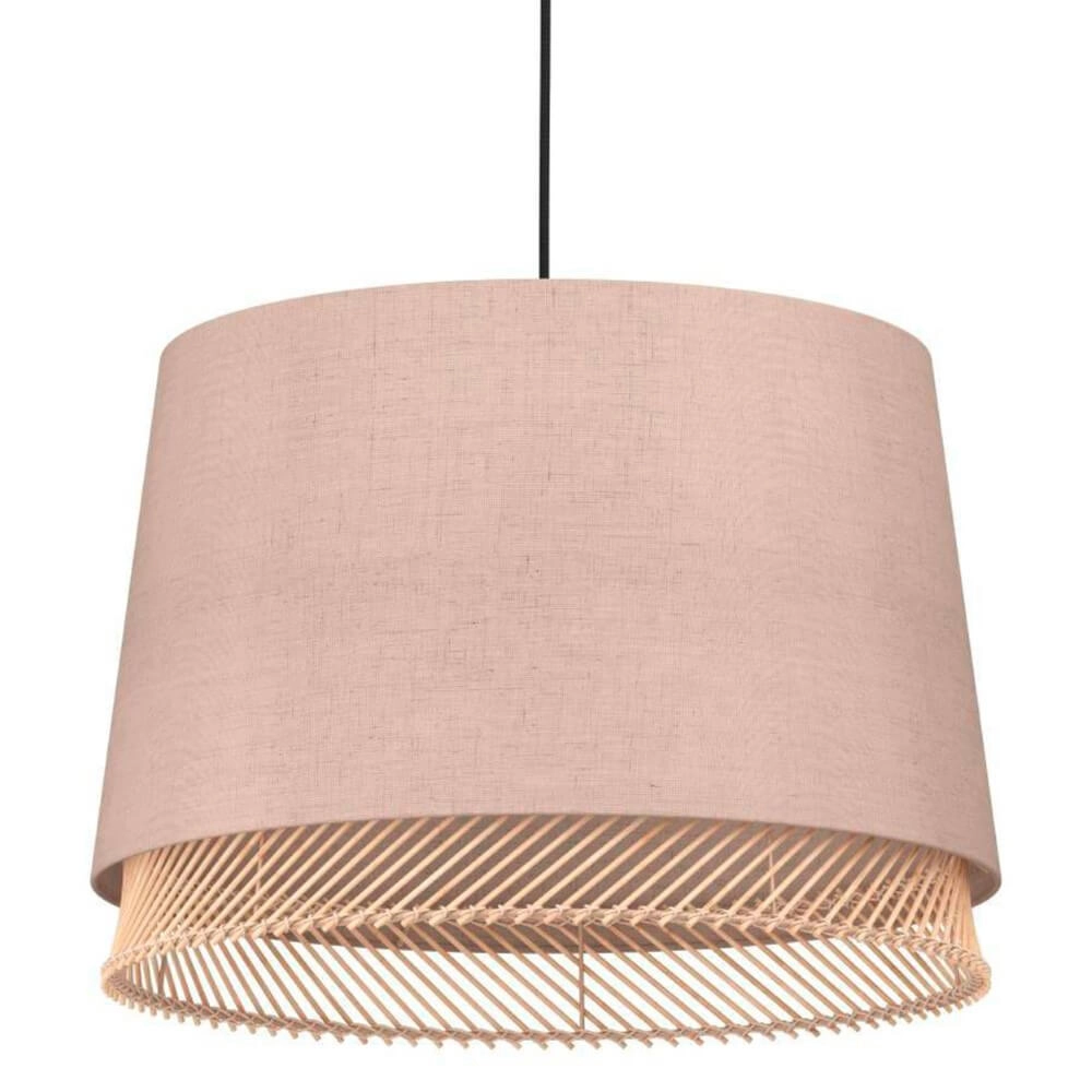 Pendant lamp Tabley Ø 38cm - linen with rattan Eglo 9002759439750