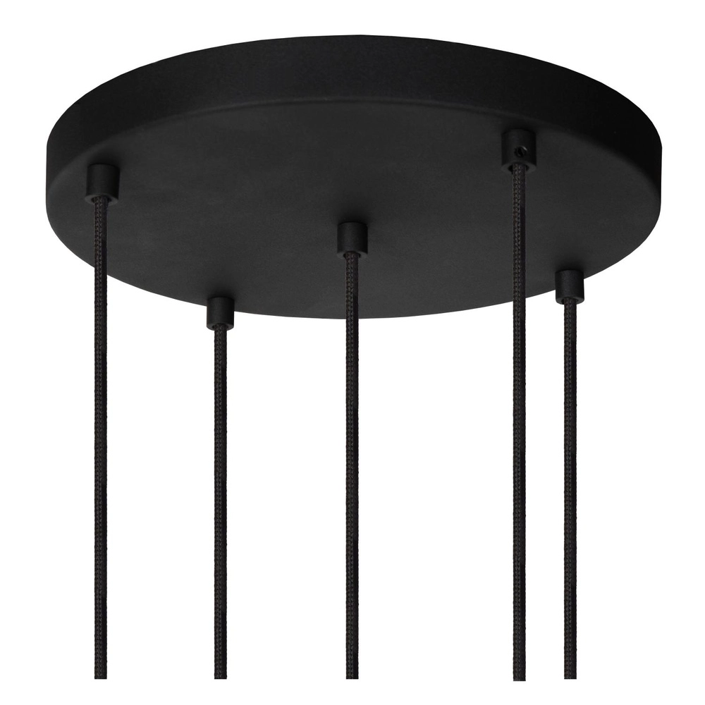 Pendant lamp Marius 5-light black Lucide 5411212452245