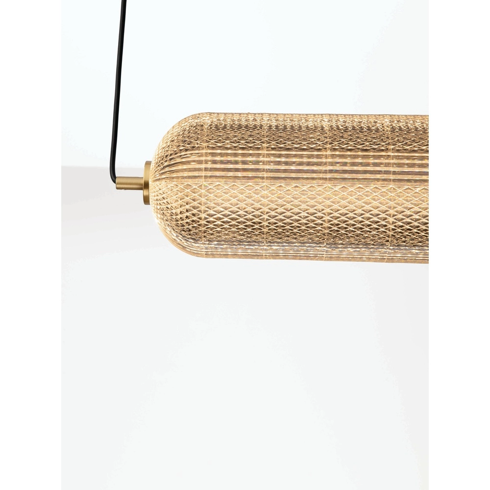 Unique pendant lamp Klelia Horizontal Gold Lyora 5212017452696