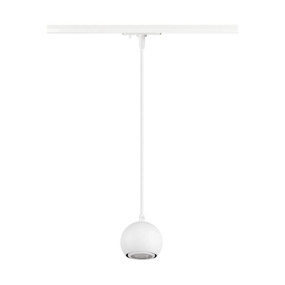 Pendant light for rail Light Eye 90 white 1-phase Ø 9cm SLV 4024163295574