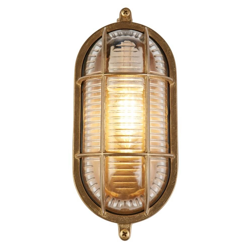 Gold wall lamp Bulkhead classic Searchlight 5053423244204
