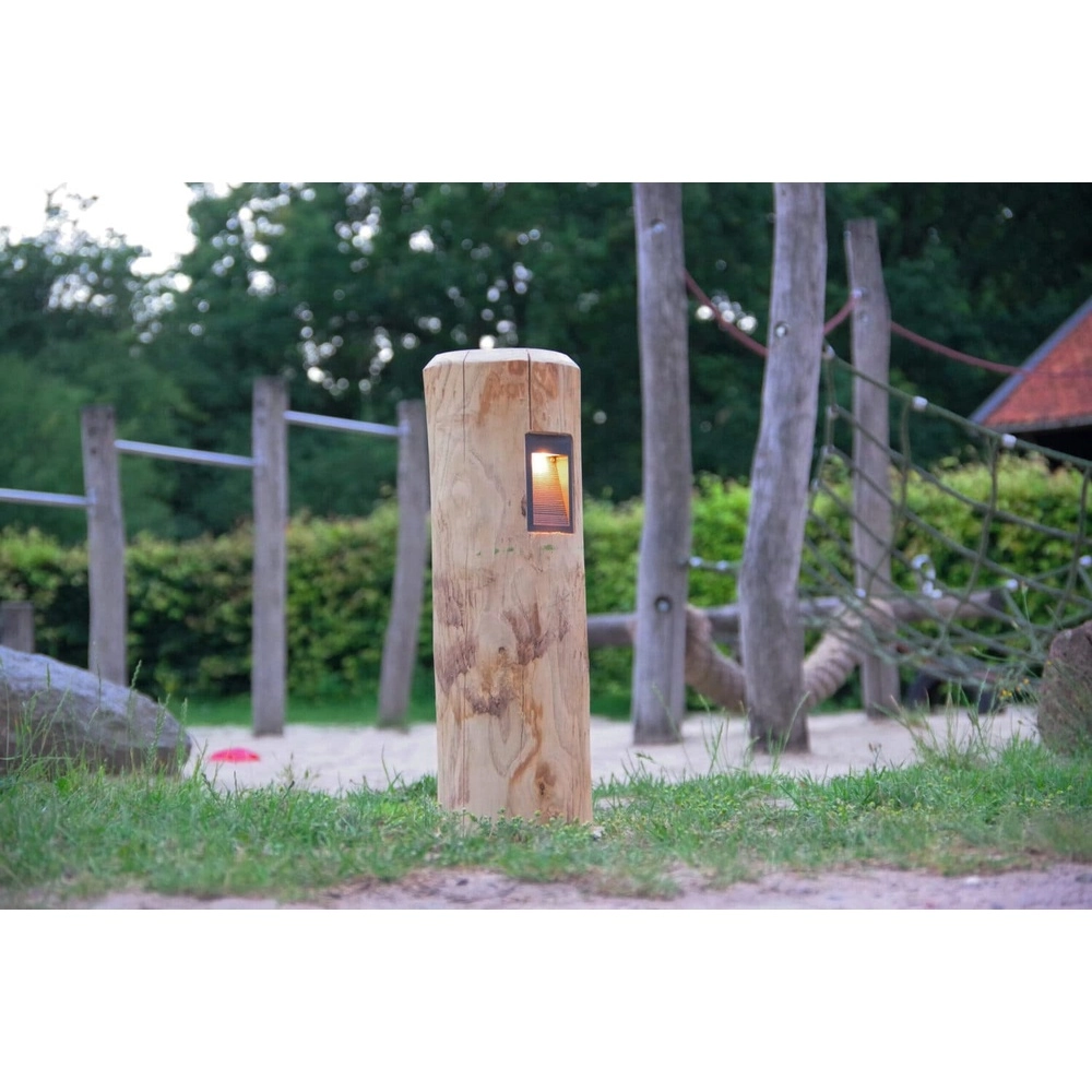 Wooden path lighting Piatto Chestnut - 65cm - 2700K
