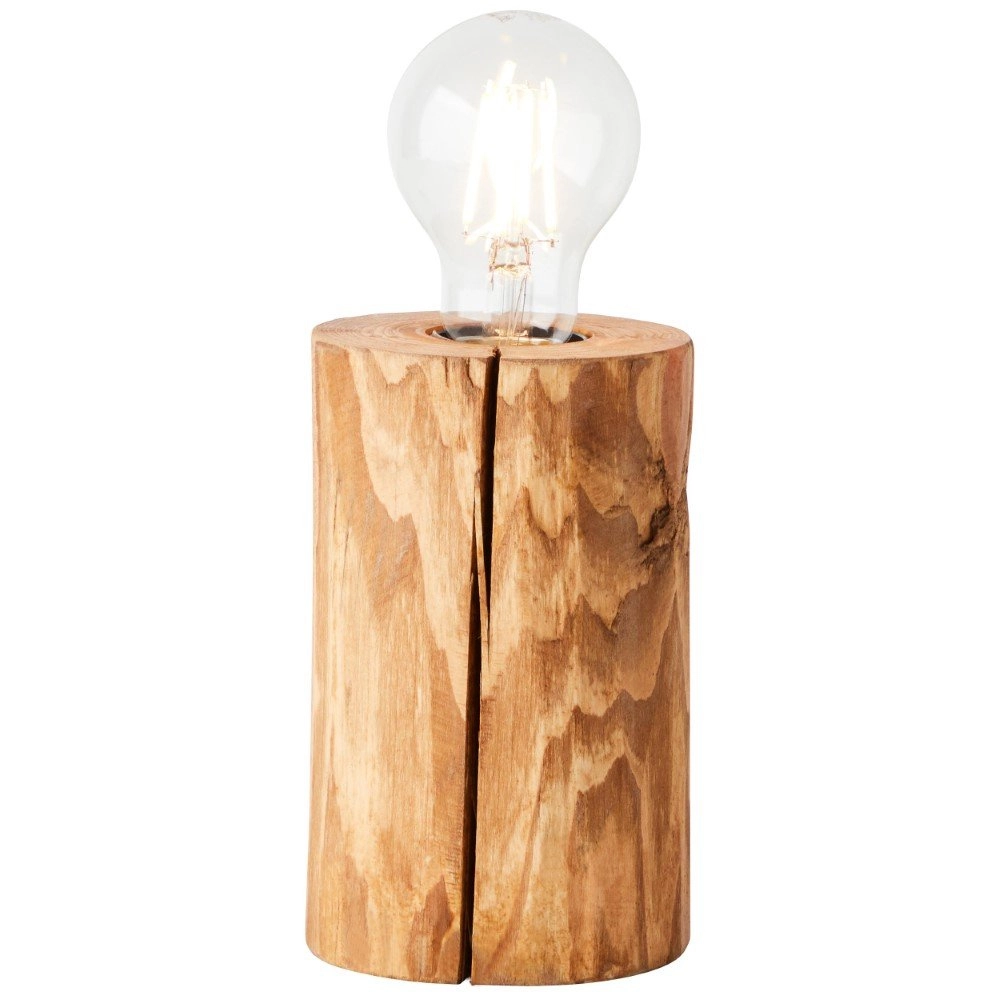 Wood table lamp Trabo 15cm wood brown Brilliant 4004353393501