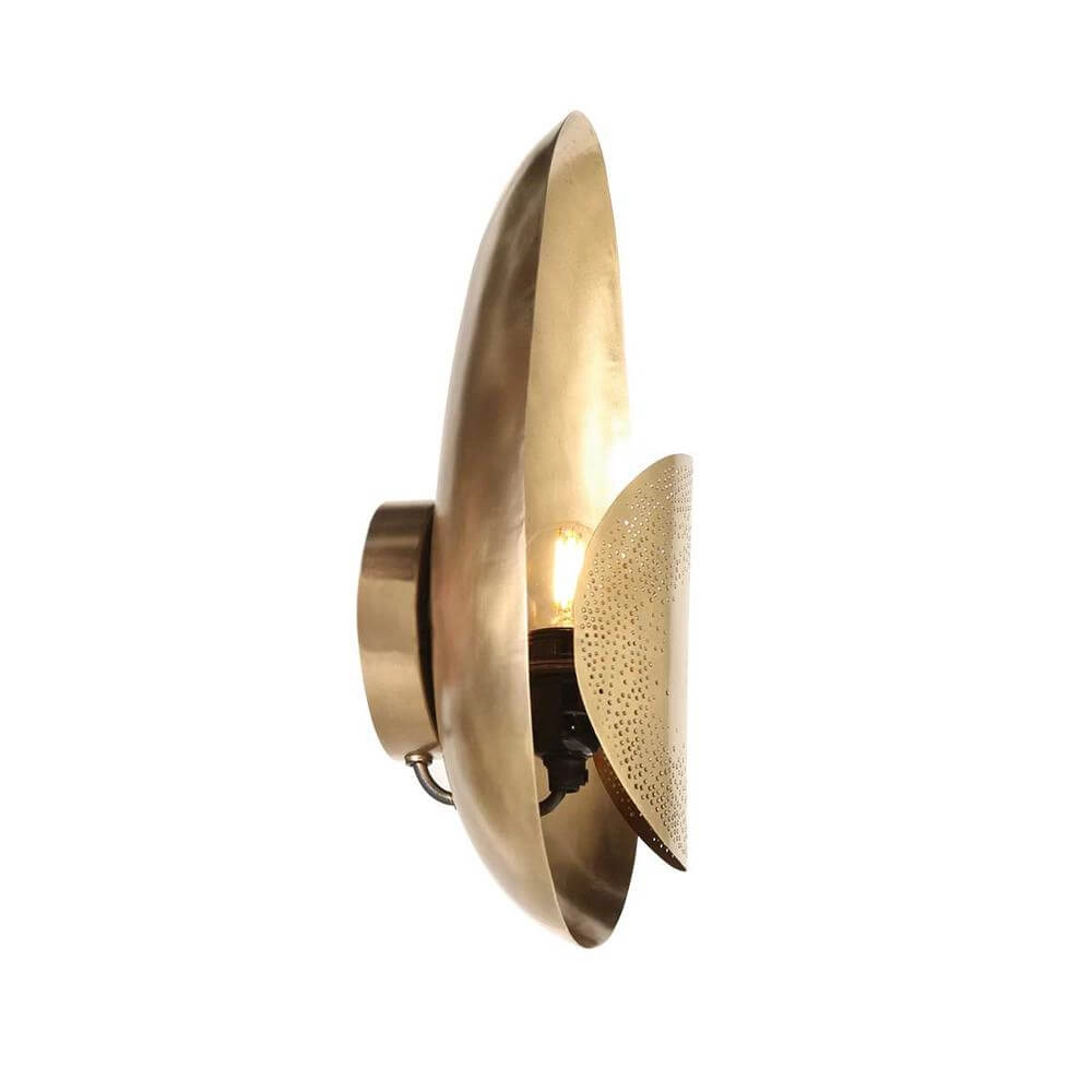 Oval wall lamp Brass bronze Steinhauer 8712746171655