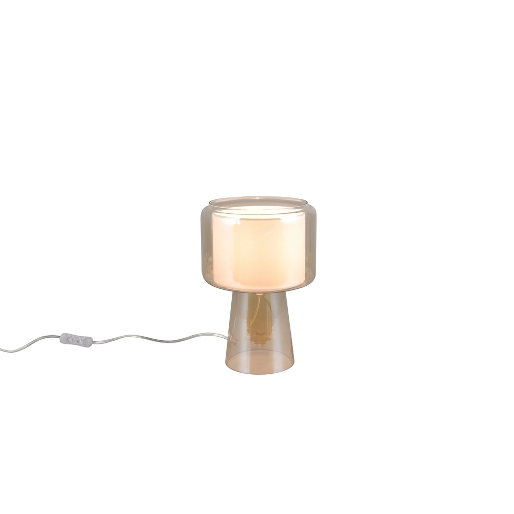 Design table lamp Rocka Amber glass