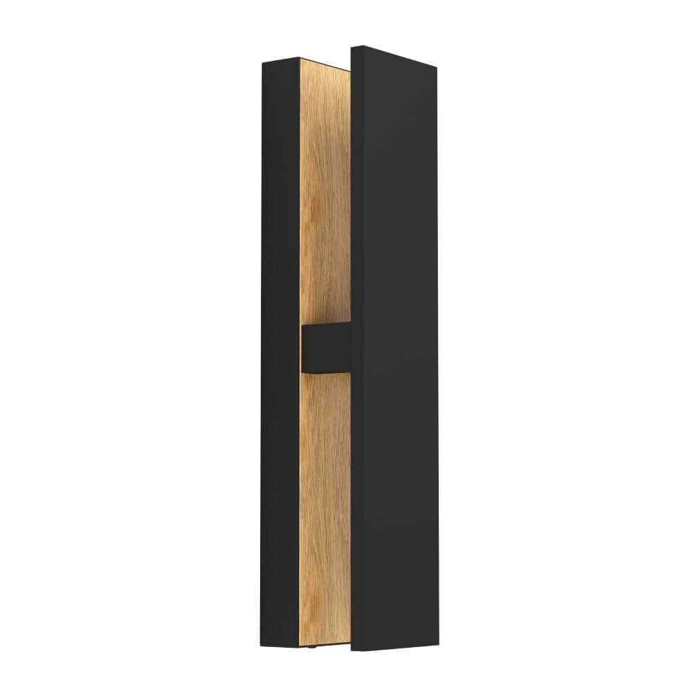Outdoor lamp Costorio Black with wood