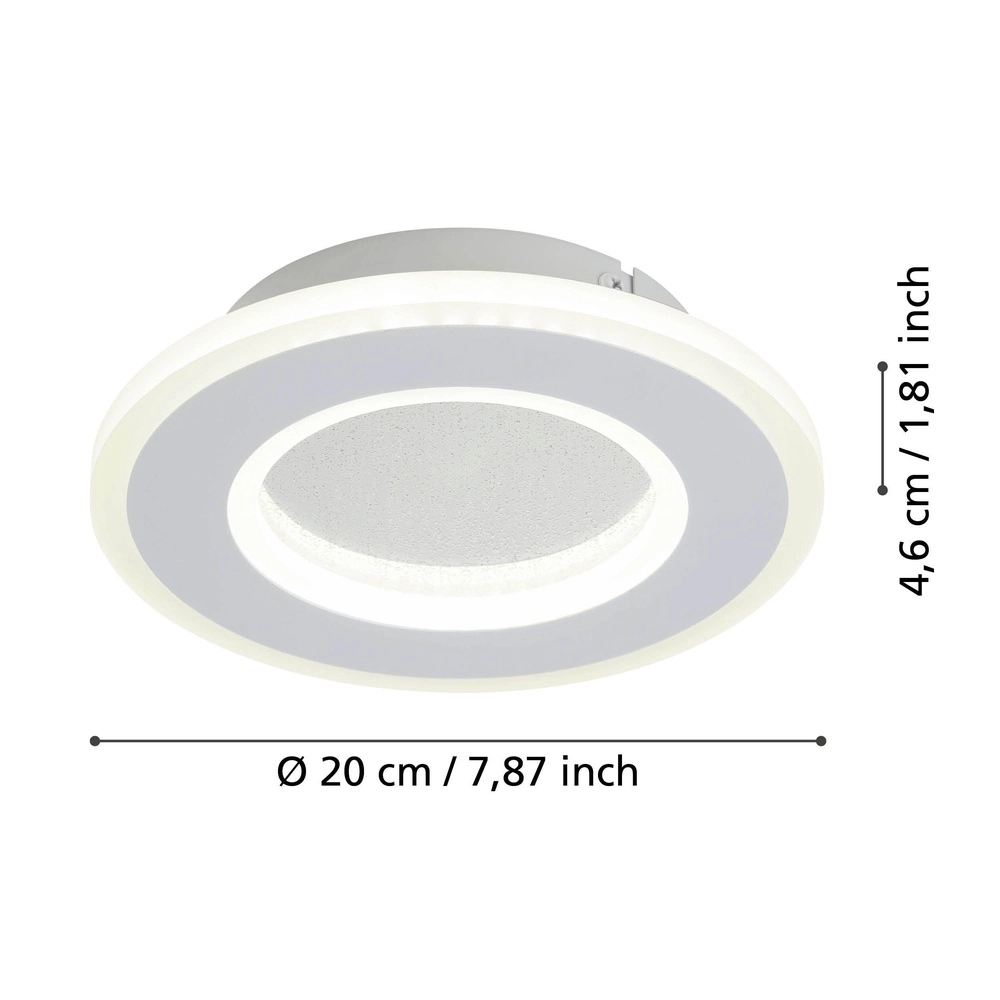 Led wall light Macchioni Ø 20cm - white Eglo 9008606316281
