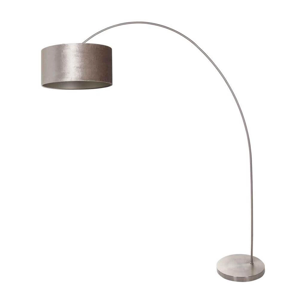 Arc lamp Solva metal with silver shade Steinhauer 8712746174830