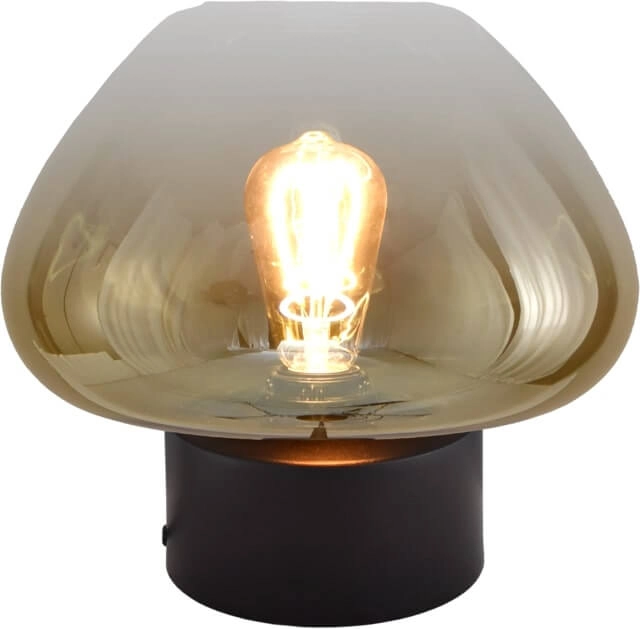 Table lamp Genua black with gold glass Ø 29cm