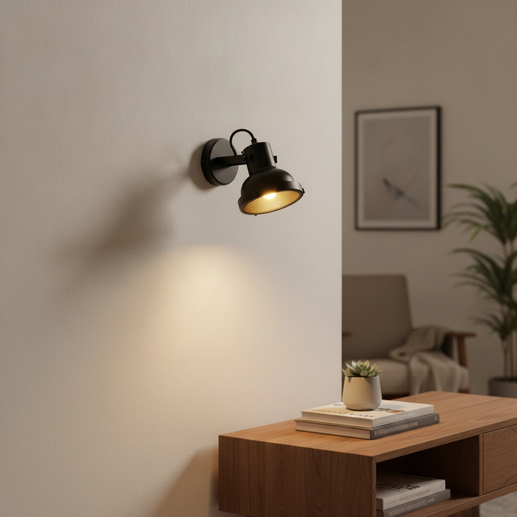 Wall lamp Ruvi black single