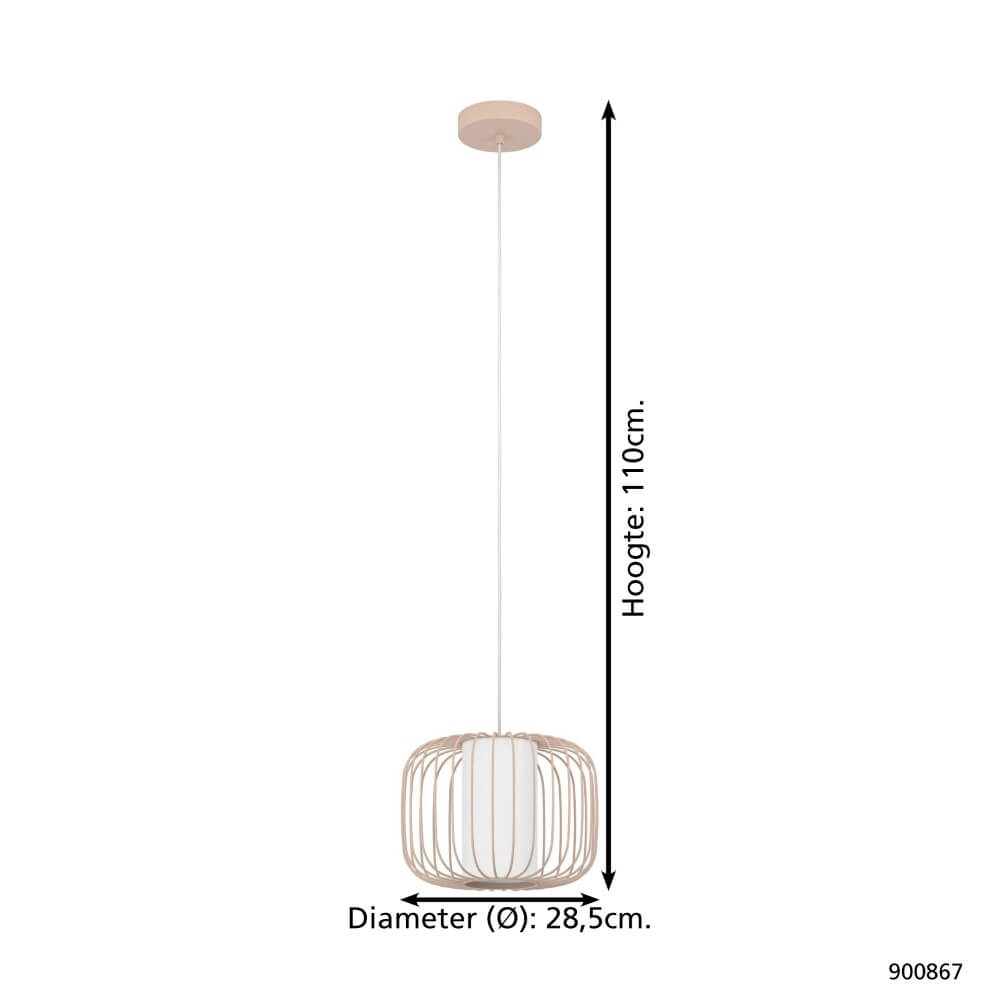 Sand pendant lamp Terrarosa Ø 28.5cm Eglo 9008606273935
