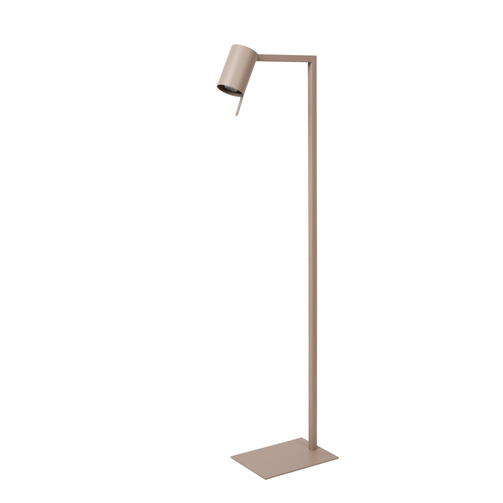 Modern reading lamp Lesley sand brown