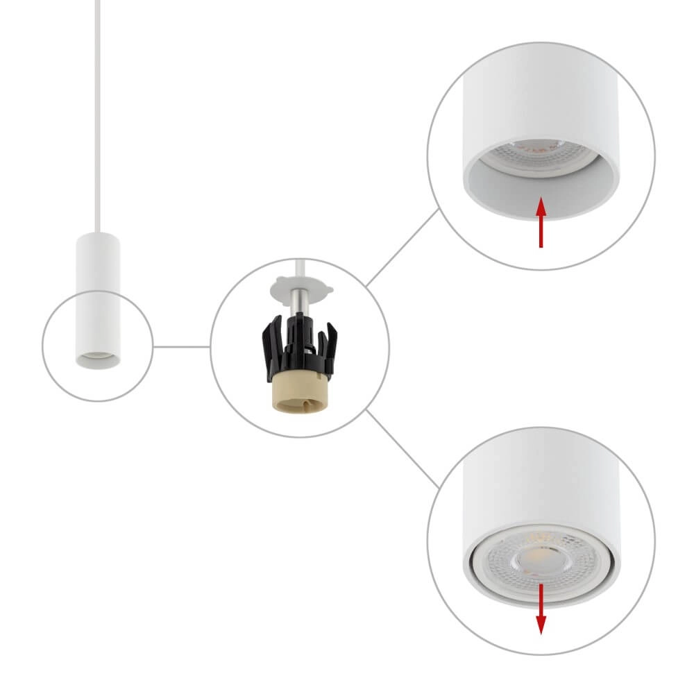Narrow pendulum Fourty S white Lyora 5903139107648