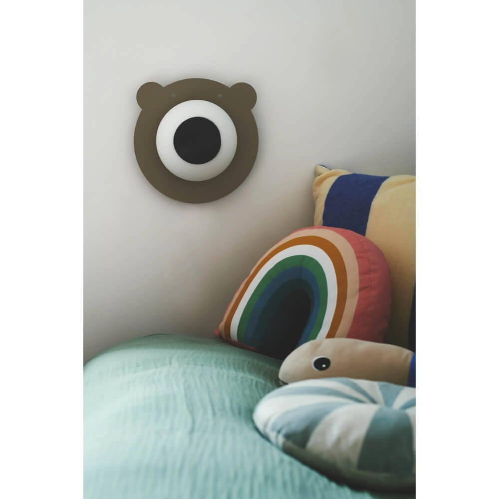Children's wall lamp Bruna Bear brown Nordlux 5704924016035