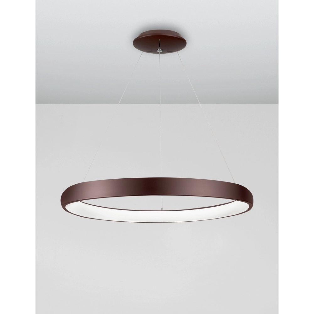 Design pendant lamp Albi coffee brown Ø 61cm Lyora 5212017414885
