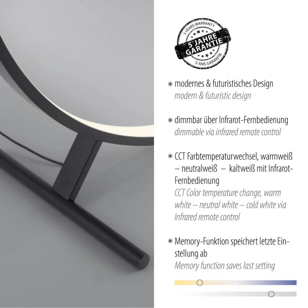 Floor lamp Hula unique design Ø 100cm Paul Neuhaus 4012248373323