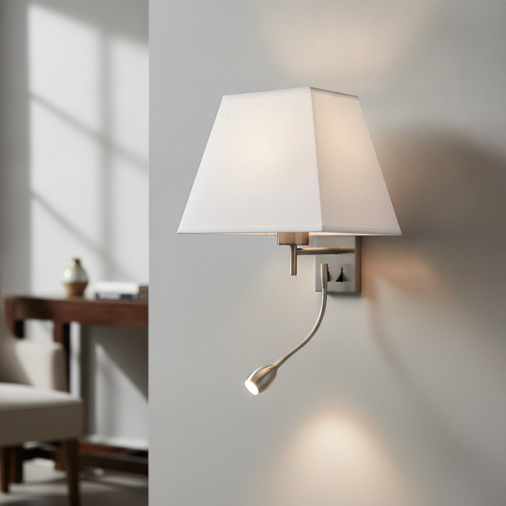 Wall lamp Valencia white with chrome