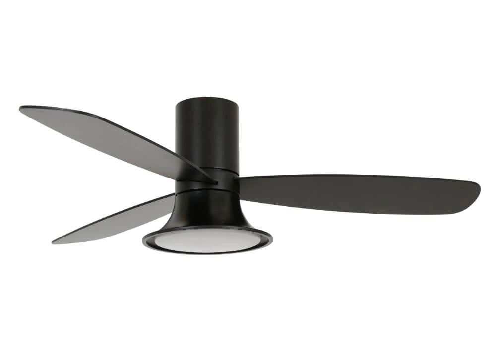Black fan with lamp Flusso Ø 132cm Beacon 9333509151784