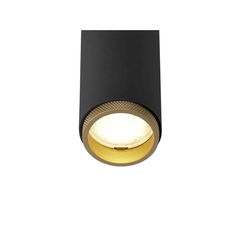 Surface-mounted spot Grip! S black with gold 3000K SLV 4024163304979
