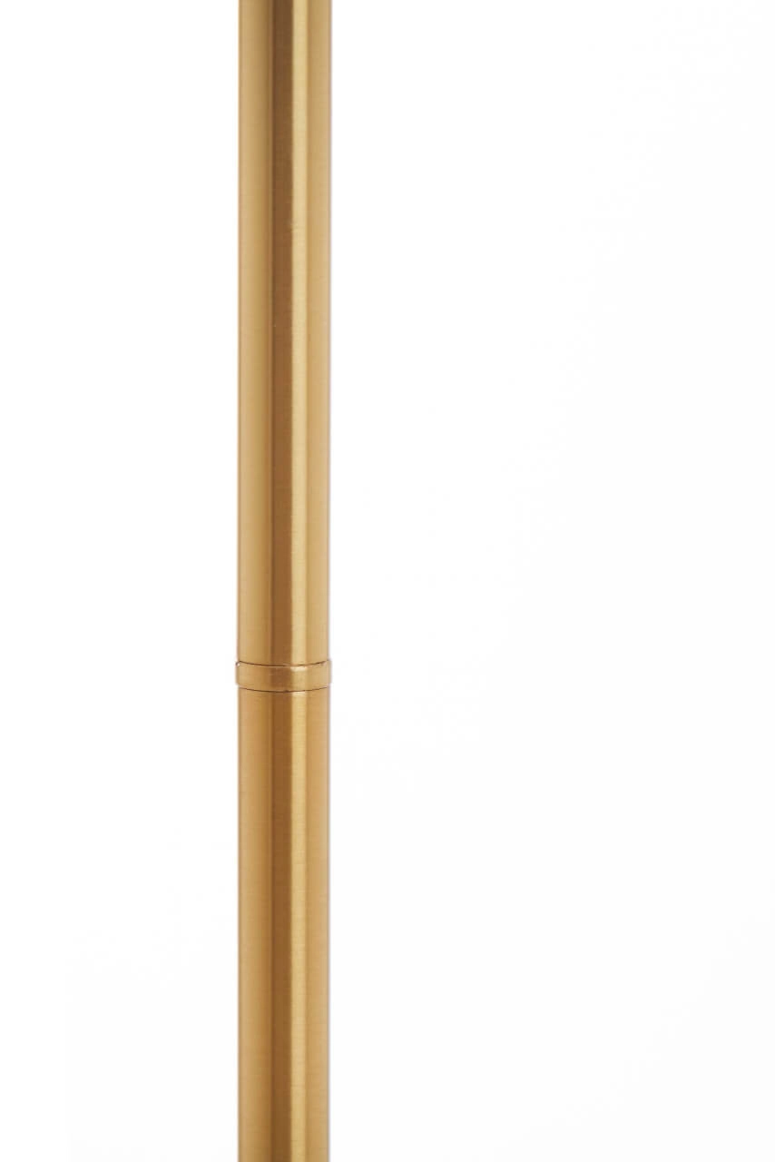 Golden floor lamp Medina with amber glass Light & Living 8717807696986