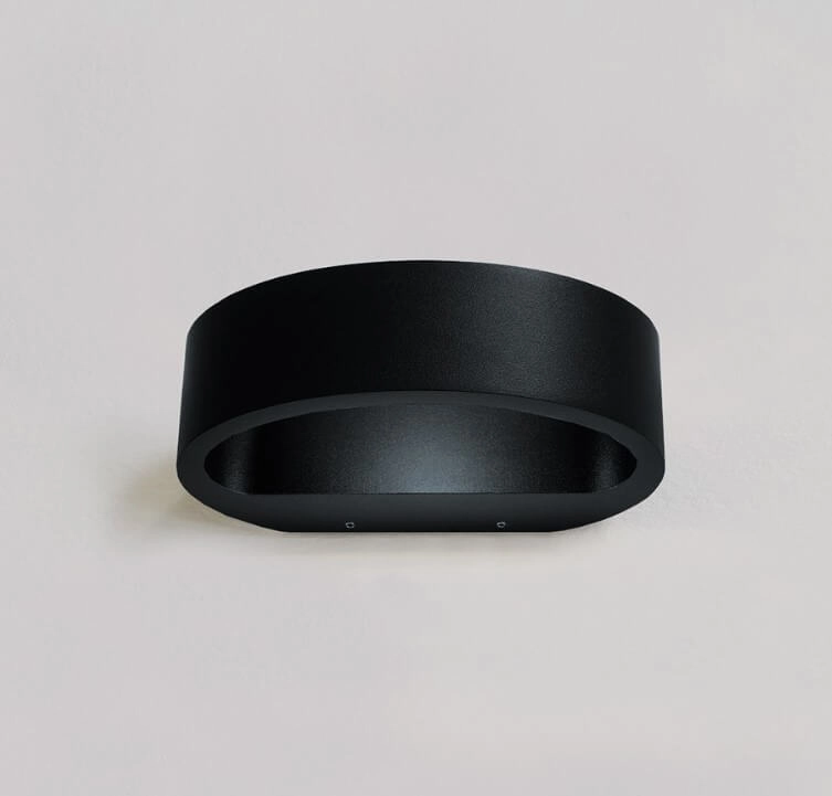 Black wall spot Sharp 19cm - black