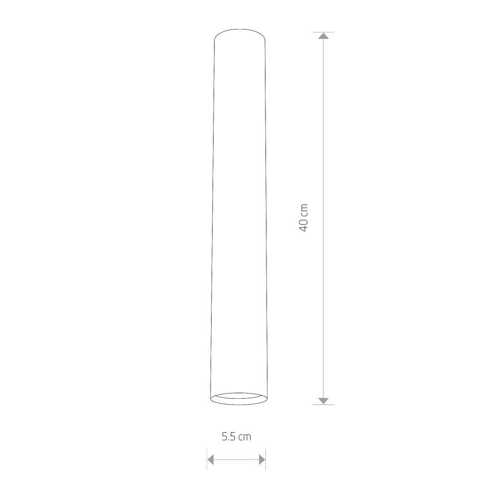 Long surface-mounted spotlight Eye gold Lyora 5903139891394