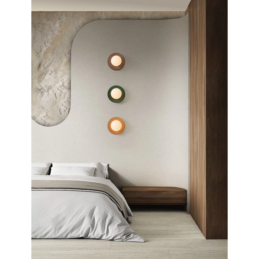Wall lamp Orbique caramel Ø 16cm Lyora 5212017483935