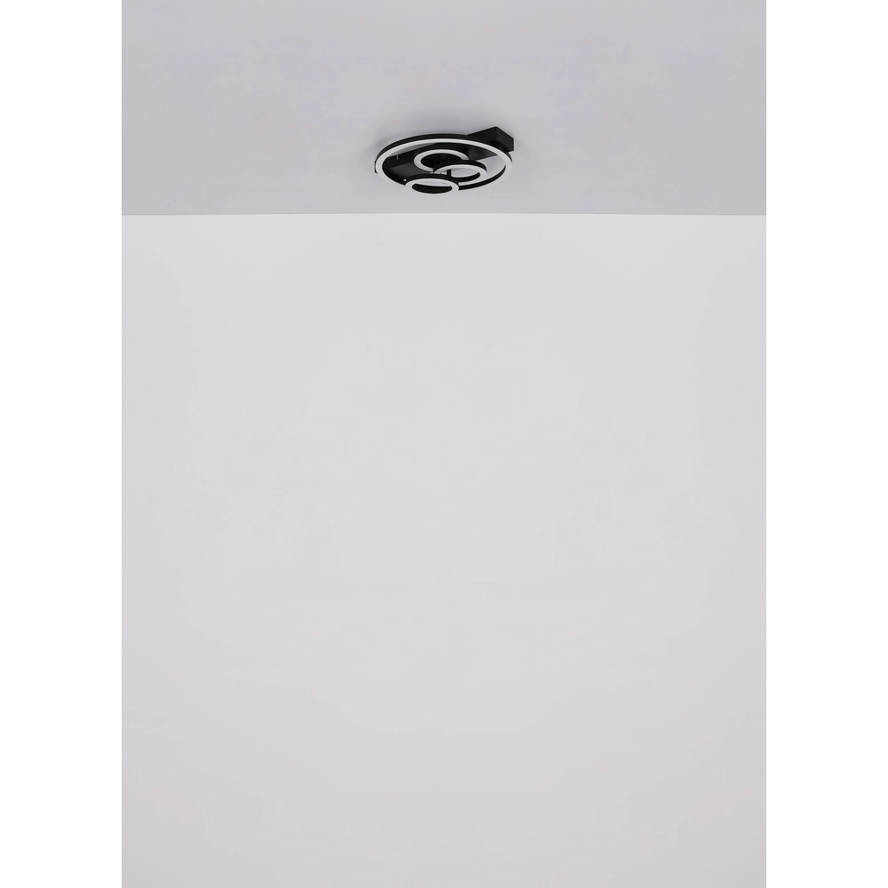 Black ceiling lamp Darryl I Design Globo 9007371487295