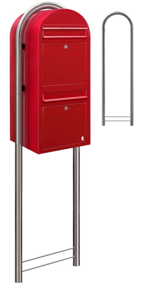Mailbox Duo 3001 Bright red Bobi 6417237014054