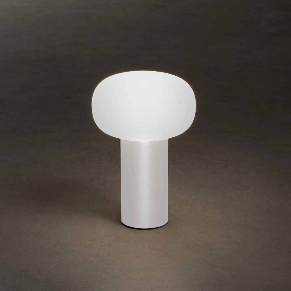 Rechargeable table lamp Antibes white KonstSmide 7318308262529