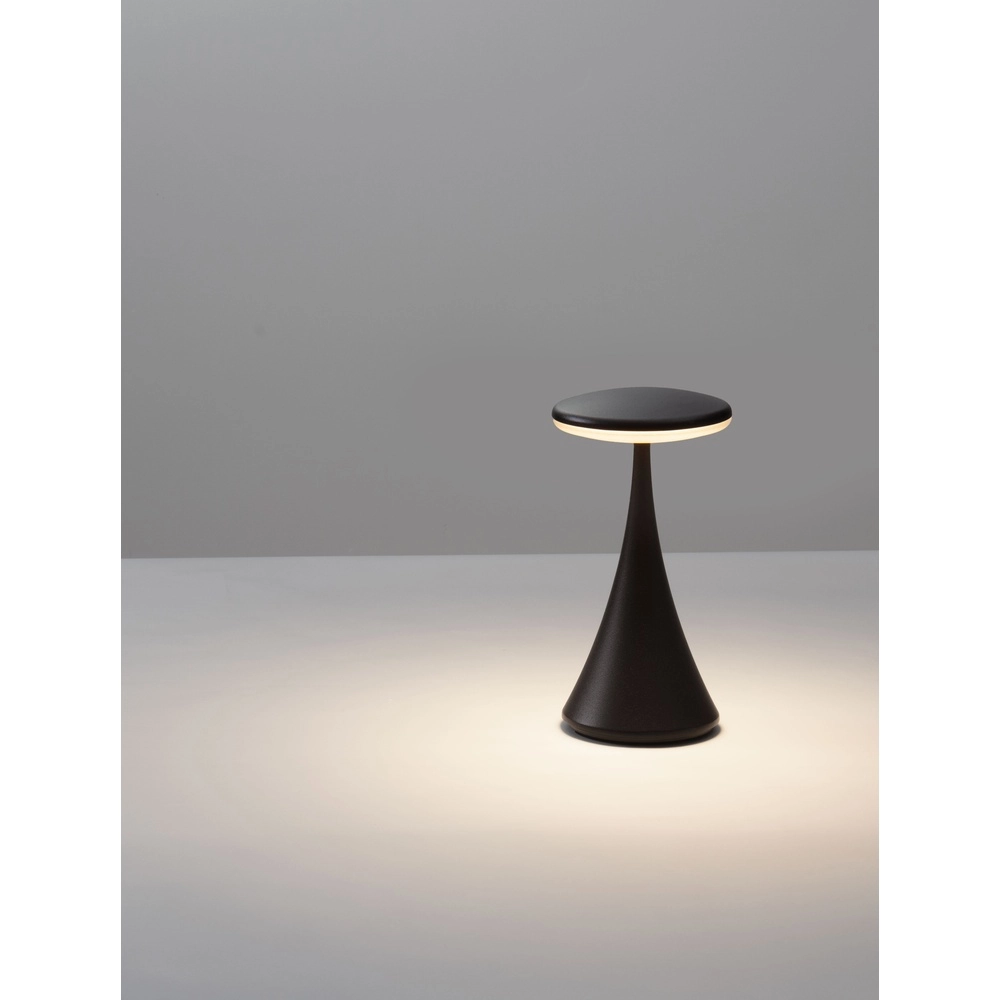 Table lamp Elbo black rechargeable with USB Lyora 5212017476920