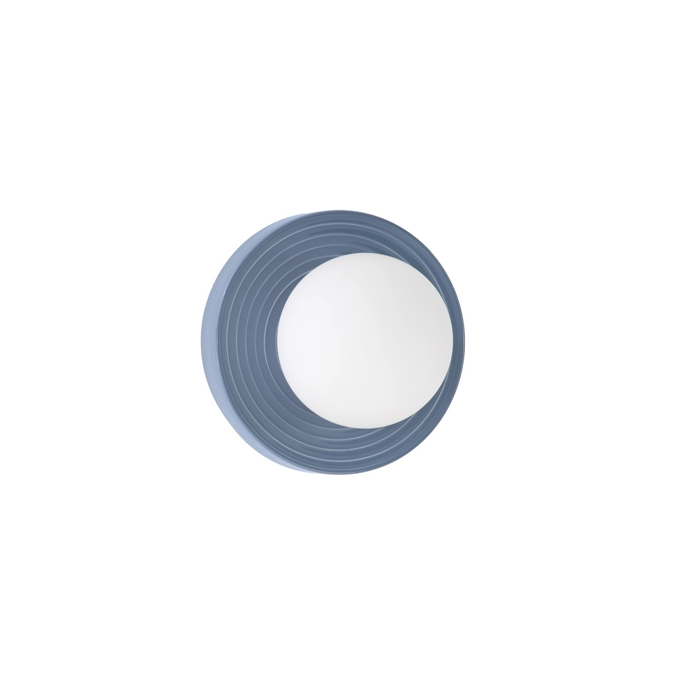 Wall lamp Orbique light blue Ø 22cm Lyora 5212017483867