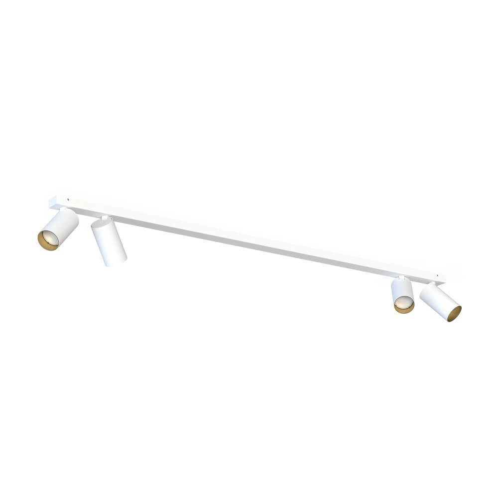 Surface-mounted spot Mono white with gold