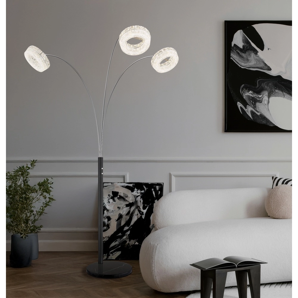 Floor lamp Laurel Black Globo 9007371579044