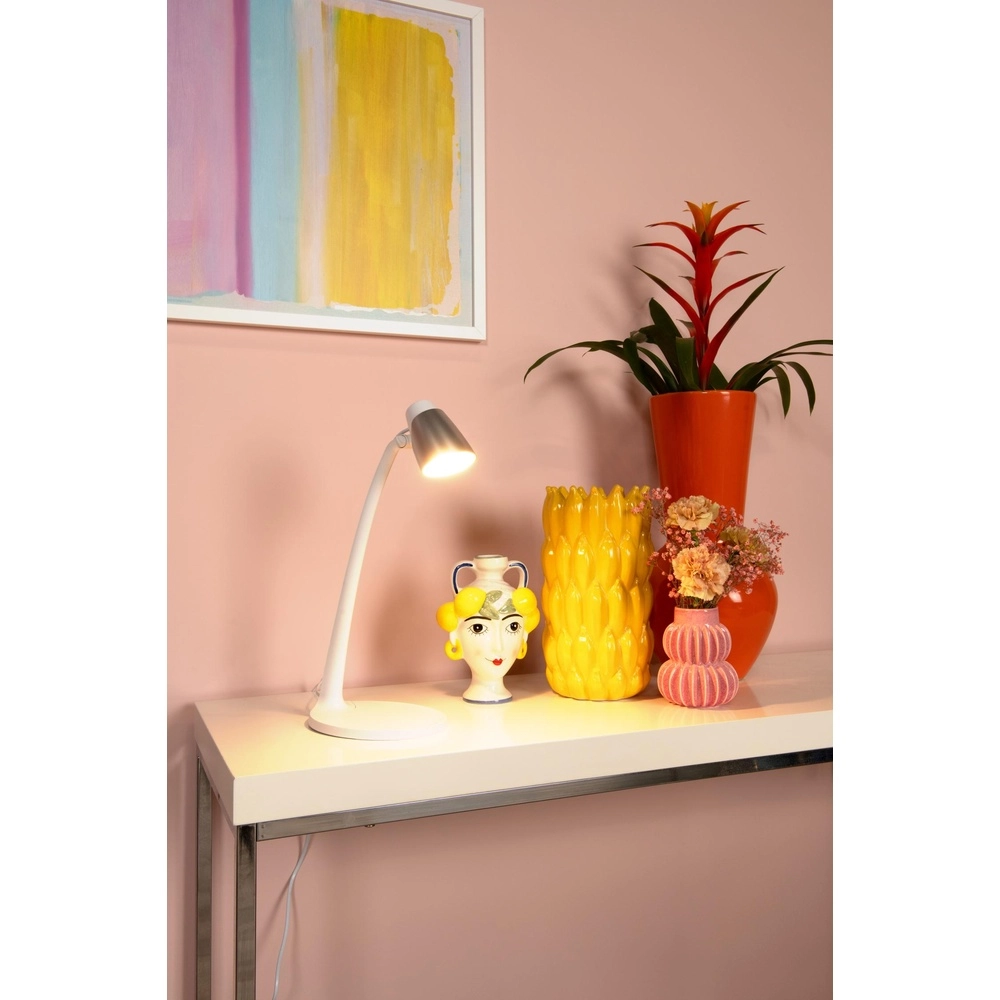 Desk lamp Ludo white Lucide 5411212185884