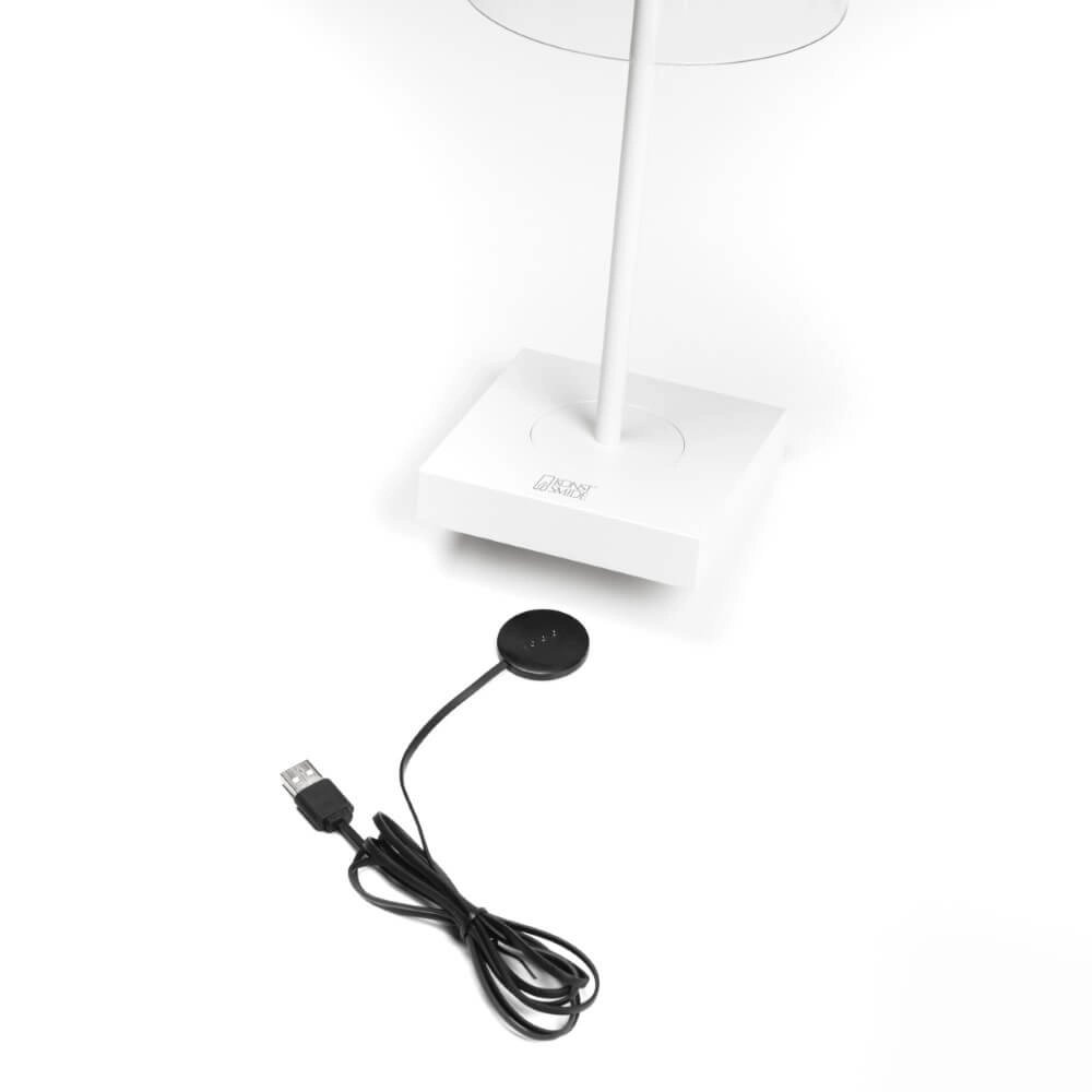 Rechargeable table lamp Scilla white KonstSmide 7318307816259