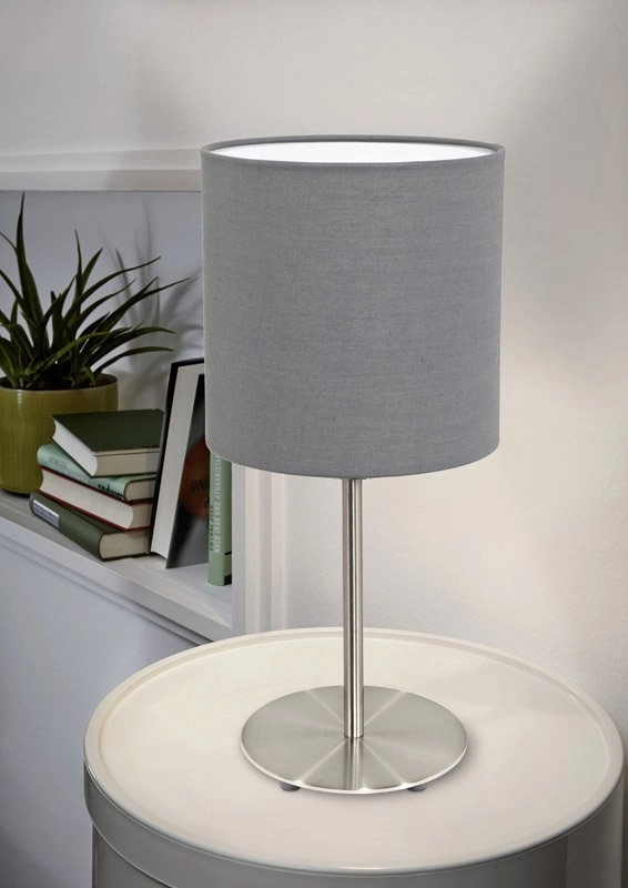 Table lamp Pasteri 40cm gray with matt chrome Eglo 9002759315962