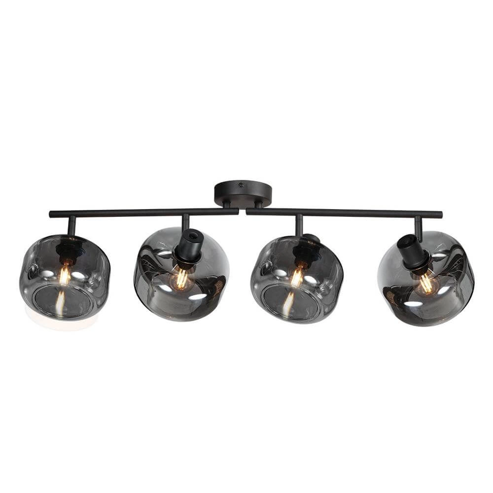 Black ceiling lamp Tenebris 4-light Steinhauer 8712746178135