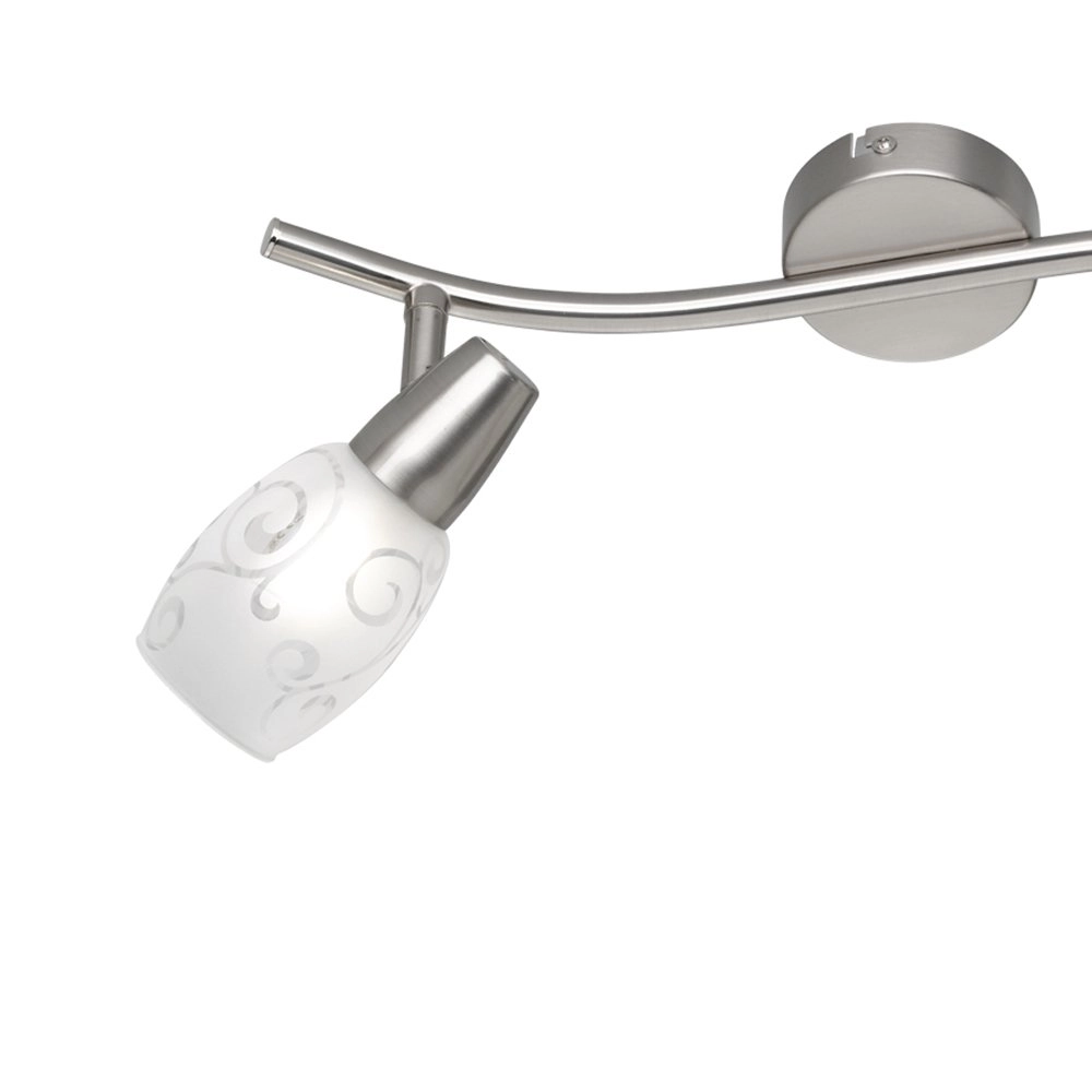 Ceiling light Colmar 2-light nickel matt Trio 4017807305371