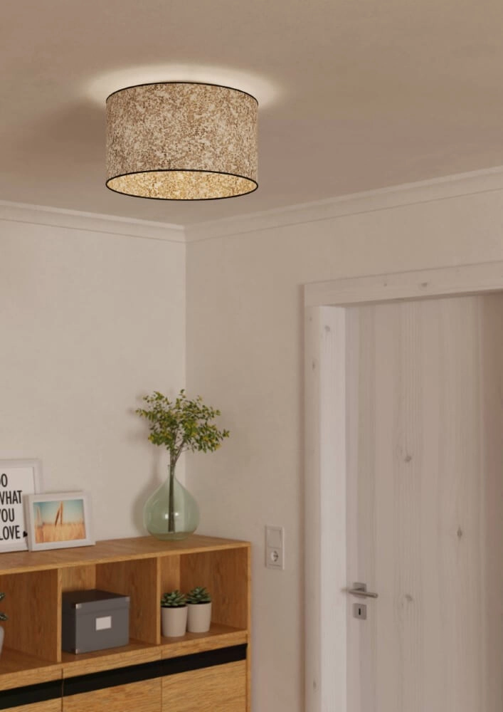 Natural ceiling lamp Butterburn Ø 38cm Eglo 9002759439354